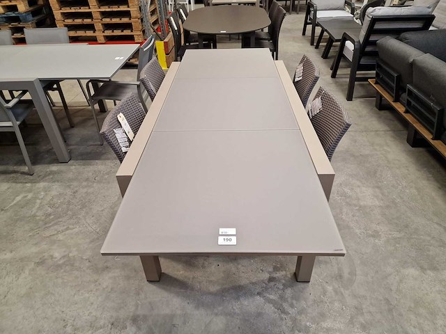 Garden prestige - alu tuintafel uitschuifbaar zurich champagne mat - afbeelding 5 van  11