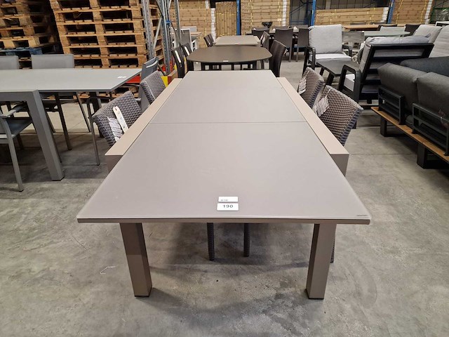 Garden prestige - alu tuintafel uitschuifbaar zurich champagne mat - afbeelding 2 van  7