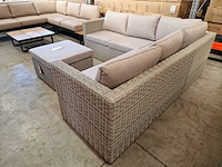 Garden prestige - hoeklounge georgia wicker grijs met kussens olefin - afbeelding 5 van  7