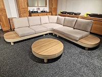 Garden prestige - hoeklounge set casa nova sand met kussens olefin sand