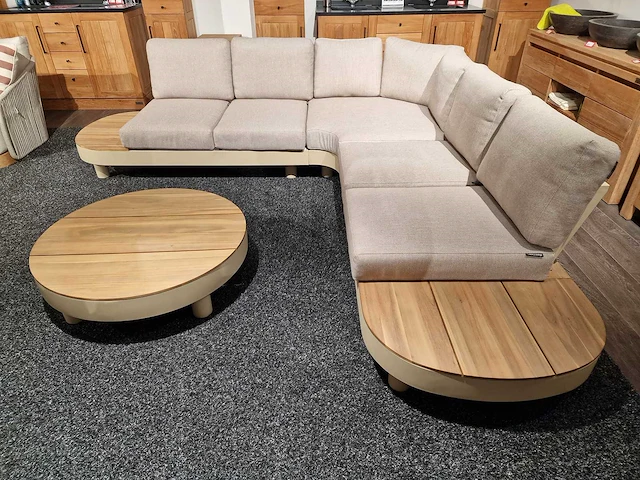 Garden prestige - hoeklounge set casa nova sand met kussens olefin sand - afbeelding 4 van  7