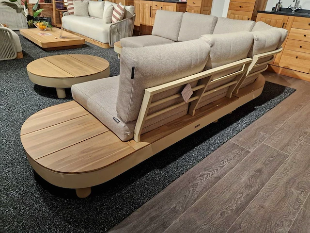 Garden prestige - hoeklounge set casa nova sand met kussens olefin sand - afbeelding 6 van  7