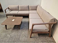 Garden prestige - hoeklounge set egypte met kussens olefin zand - afbeelding 3 van  7