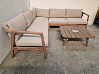 Garden prestige - hoeklounge set egypte met kussens olefin zand - afbeelding 2 van  7