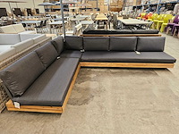 Garden prestige - hoeklounge set los angeles antraciet met kussens olefin - afbeelding 2 van  5