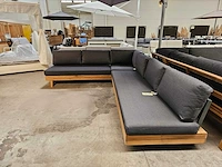 Garden prestige - hoeklounge set los santos antraciet met kussens - afbeelding 3 van  5