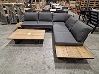 Garden prestige - hoeklounge set lotar antraciet - olefin antraciet - afbeelding 2 van  7