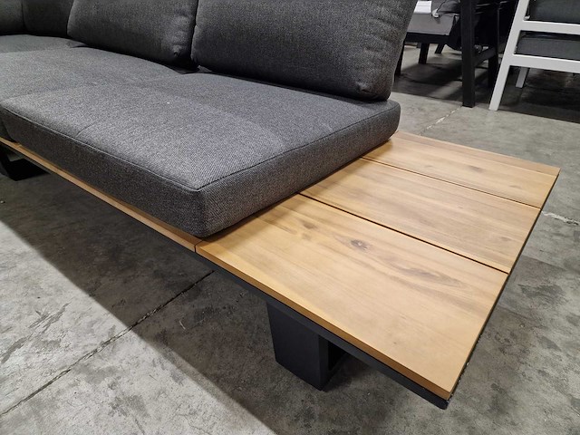 Garden prestige - hoeklounge set lotar antraciet - olefin antraciet - afbeelding 4 van  7