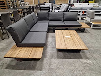 Garden prestige - hoeklounge set lotar antraciet - olefin antraciet - afbeelding 3 van  7