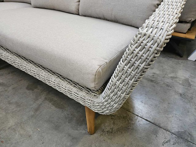 Garden prestige - hoeklounge set mirlano hdpe wicker met kussens olefin - afbeelding 4 van  5