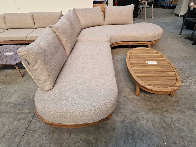 Garden prestige - hoeklounge set salvator met kussens olefin zand - afbeelding 2 van  8