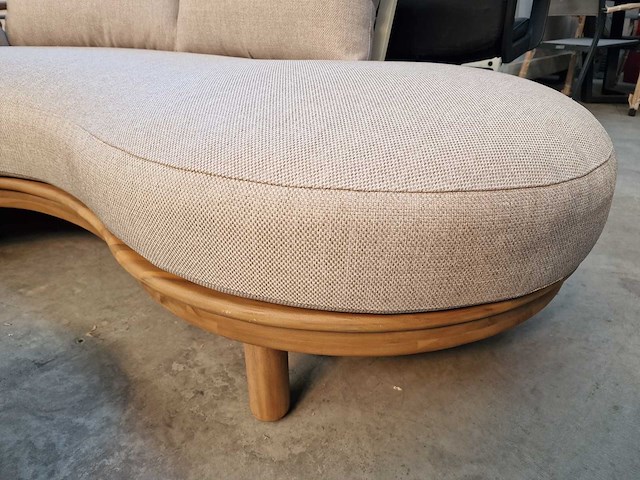 Garden prestige - hoeklounge set salvator met kussens olefin zand - afbeelding 6 van  8