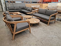 Garden prestige - lounge set florencia met kussens olefin antraciet