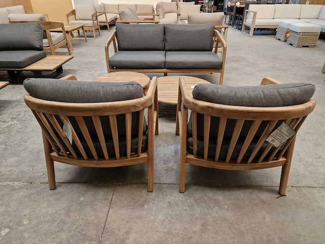 Garden prestige - lounge set florencia met kussens olefin antraciet - afbeelding 2 van  6