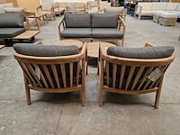Garden prestige - lounge set florencia met kussens olefin antraciet - afbeelding 2 van  6