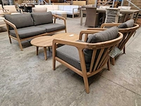 Garden prestige - lounge set florencia met kussens olefin antraciet - afbeelding 3 van  6