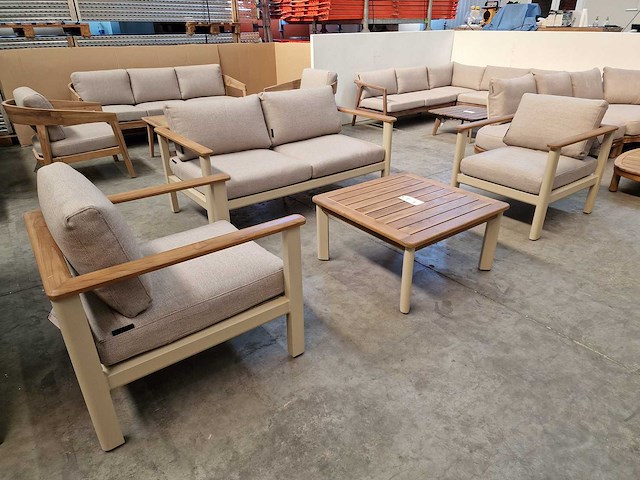 Garden prestige - lounge set forza met kussens olefin zand - afbeelding 1 van  6
