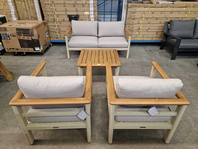 Garden prestige - lounge set forza met kussens olefin zand - afbeelding 5 van  12