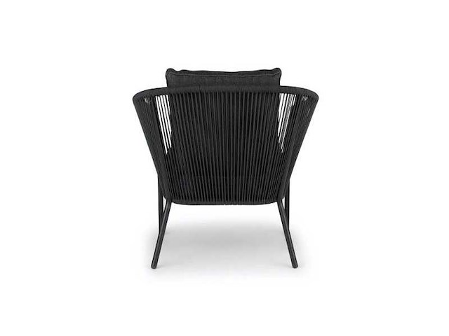 Garden prestige - lounge set reims kussens olefin zwart rope - afbeelding 5 van  6