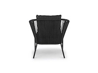 Garden prestige - lounge set reims kussens olefin zwart rope - afbeelding 5 van  6