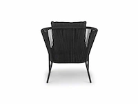 Garden prestige - lounge set reims kussens olefin zwart rope - afbeelding 8 van  9