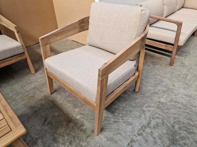 Garden prestige - lounge set singapore met kussens olefin zand - afbeelding 6 van  8