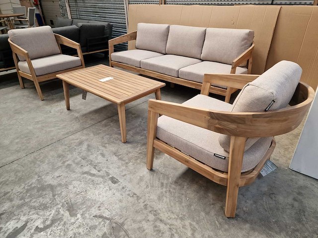 Garden prestige - lounge set singapore met kussens olefin zand - afbeelding 2 van  8
