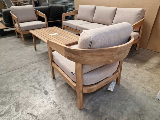Garden prestige - lounge set singapore met kussens olefin zand - afbeelding 4 van  8