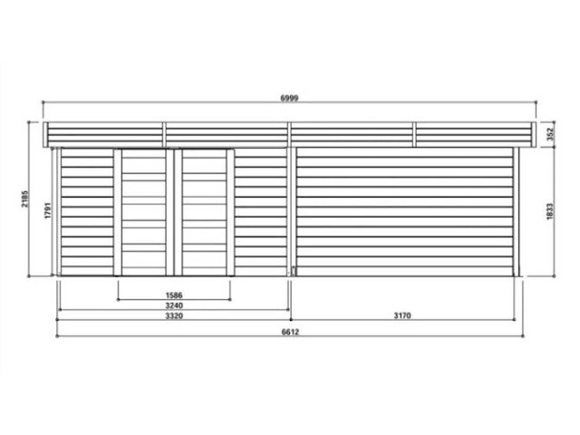 Garden shed & log cabin - afbeelding 2 van  3