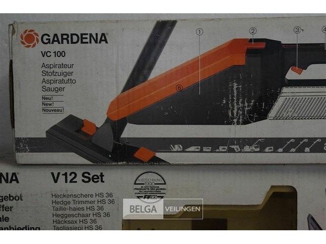 Gardena heggenschaar op accu en 1 accu stofzuiger - afbeelding 2 van  6