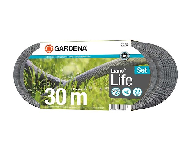 Gardena liano life textielslang 1/2", 30 m - afbeelding 1 van  1