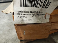 Gardenia corten nero mat 40x80 cm tegel 57,6 m² - afbeelding 8 van  8
