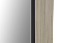 Garderobekast spectre 178cm met schuifdeuren en spiegel - eikdecor - afbeelding 4 van  7