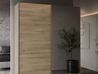 Garderobekast spectre 178cm met schuifdeuren en spiegel - eikdecor - afbeelding 7 van  7
