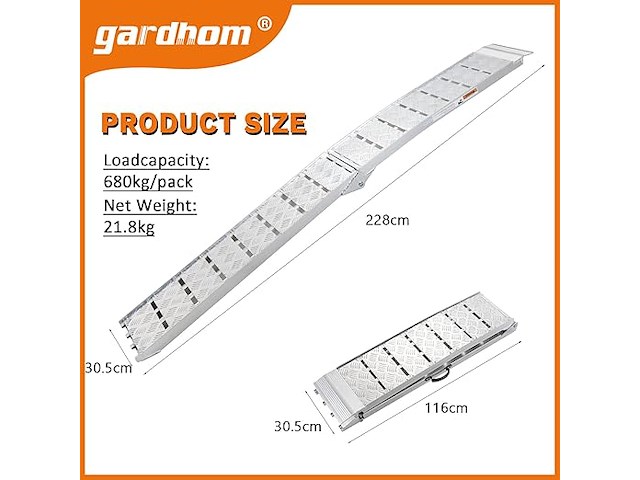 Gardhom anti-slip laadramp - afbeelding 3 van  5