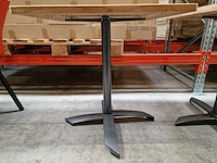 Gardini - teak tuintafel volvic 70 x 70cm met alu antraciet onderstel - afbeelding 3 van  5