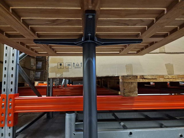 Gardini - teak tuintafel volvic 70 x 80cm met alu antraciet onderstel - afbeelding 4 van  6