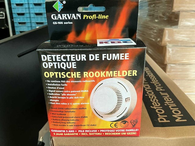 Garvan profi-line optische rookmelder (6x) - afbeelding 1 van  1