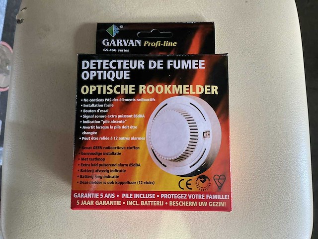 Garvan rookmelder inc batterij (10x) - afbeelding 1 van  2