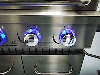 Gas bbq - rvs - vonato - 0 - rvs keuken grill chef 4 - afbeelding 3 van  8