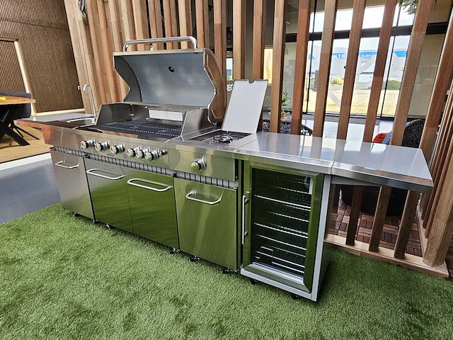 Gas bbq - vonato - rvs keuken grill elite 6 - 0 - 6 branders - afbeelding 4 van  10