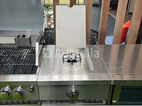 Gasbarbecue buitenkeuken - 6 branders - incl. draaispit, spoelbak & koelkast - afbeelding 2 van  10
