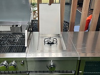 Gasbarbecue buitenkeuken - 6 branders - incl. draaispit, spoelbak & koelkast - afbeelding 9 van  10