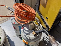 Gasbrander + gasflessen - afbeelding 1 van  3