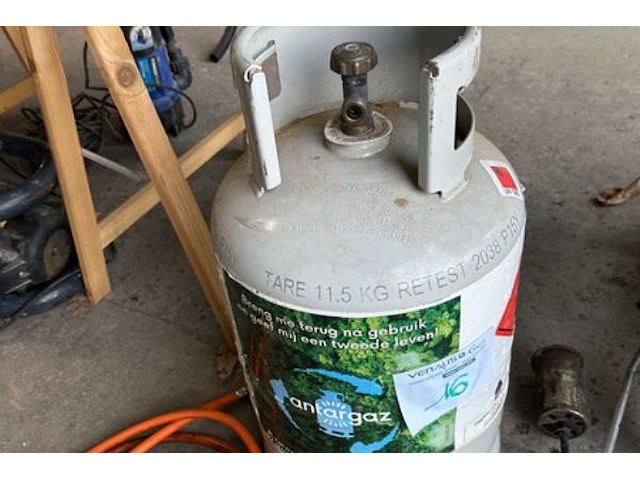Gasfles, kabel en 2 branders - afbeelding 2 van  6