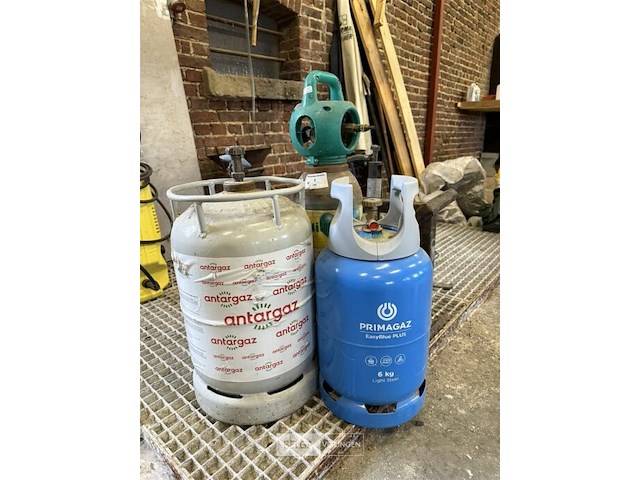 Gasflessen met gasbek voor grote ketels - afbeelding 1 van  2