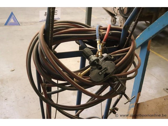 Gasfleswagen - met slangen en drukregelaar - afbeelding 2 van  2