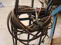 Gasfleswagen - met slangen en drukregelaar - afbeelding 2 van  2