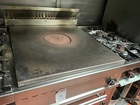 Gasgestookt rvs 4-pits fornuis - afbeelding 4 van  6