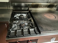 Gasgestookt rvs 4-pits fornuis - afbeelding 3 van  6